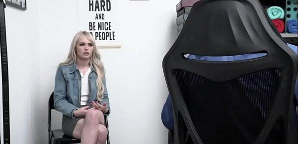  Pervy Security officer screwing Lilly Bells teen pussy